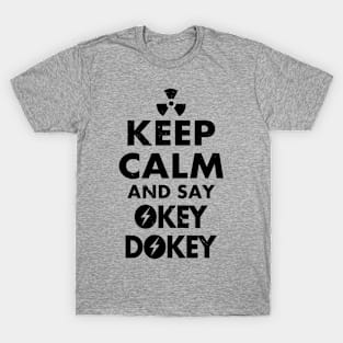 Funny Vintage Nuclear War Motivational Okey Dokey Poster T-Shirt